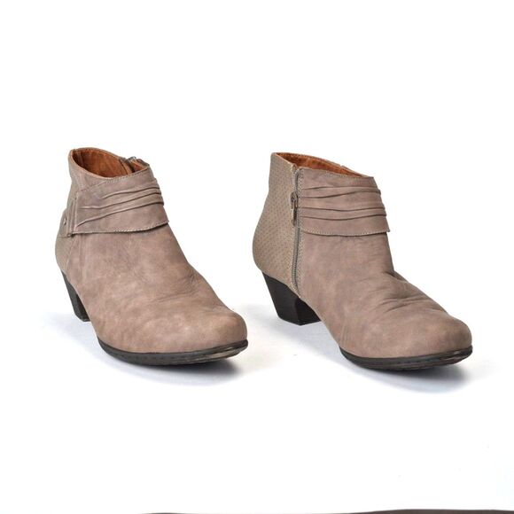 Rockport Women's Brynn Rouched Ankle Boot Tan Size 9 - Picture 2 of 5